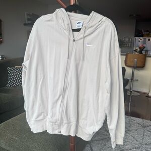 Nike Cream Zip-Up Hoodie
